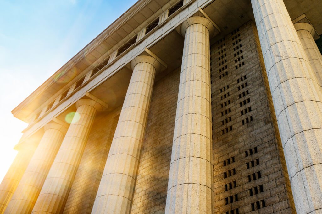 grey marble column details building ARENAYA FIRM LAW DUBAI