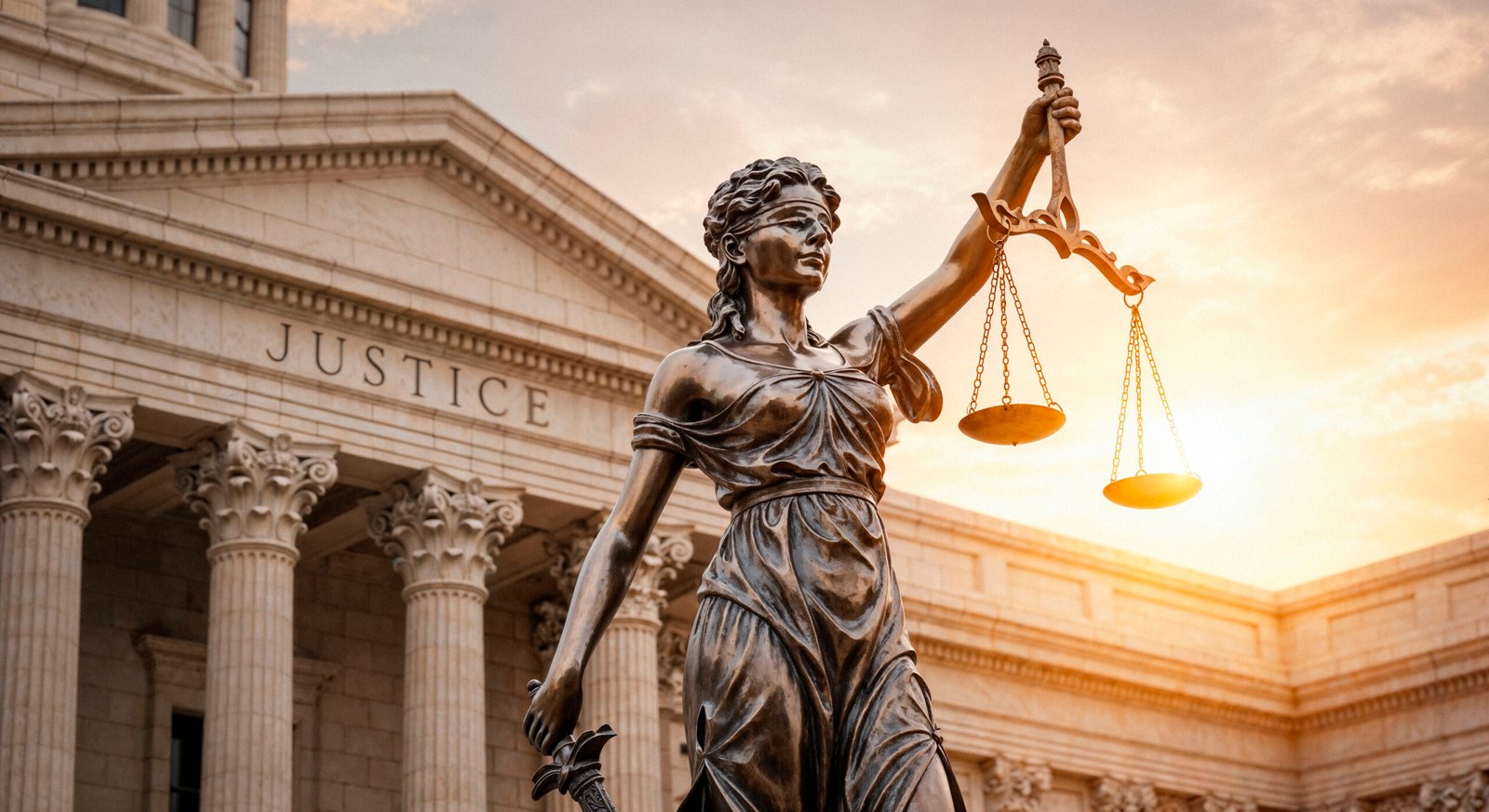 lady justice statue front courthouse scaled ARENAYA FIRM LAW DUBAI