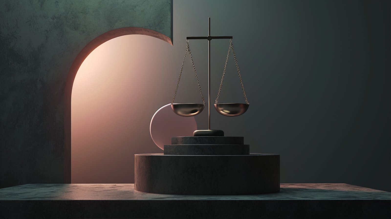 view 3d justice scales scaled ARENAYA FIRM LAW DUBAI